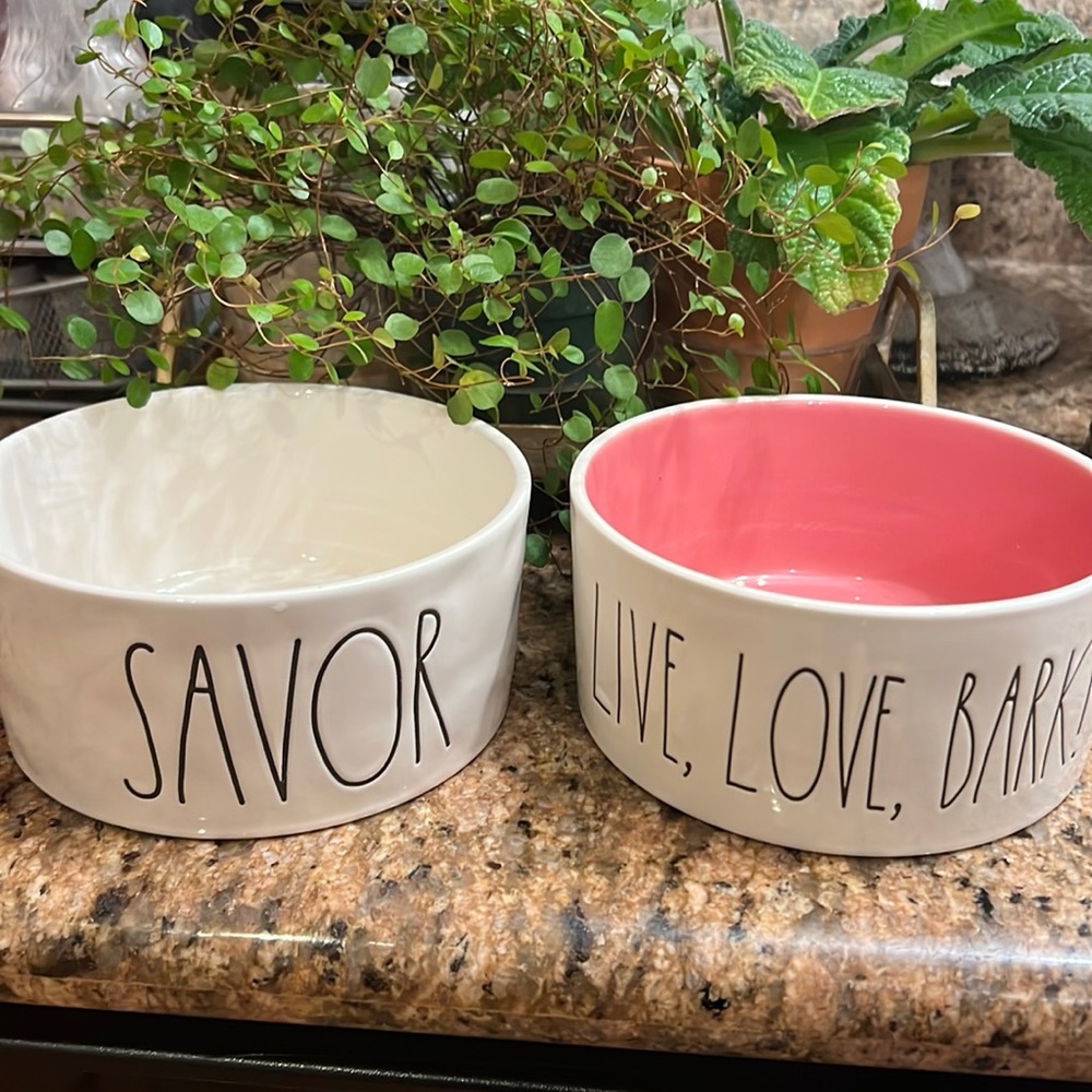 RAE DUNN DOG BOWLS